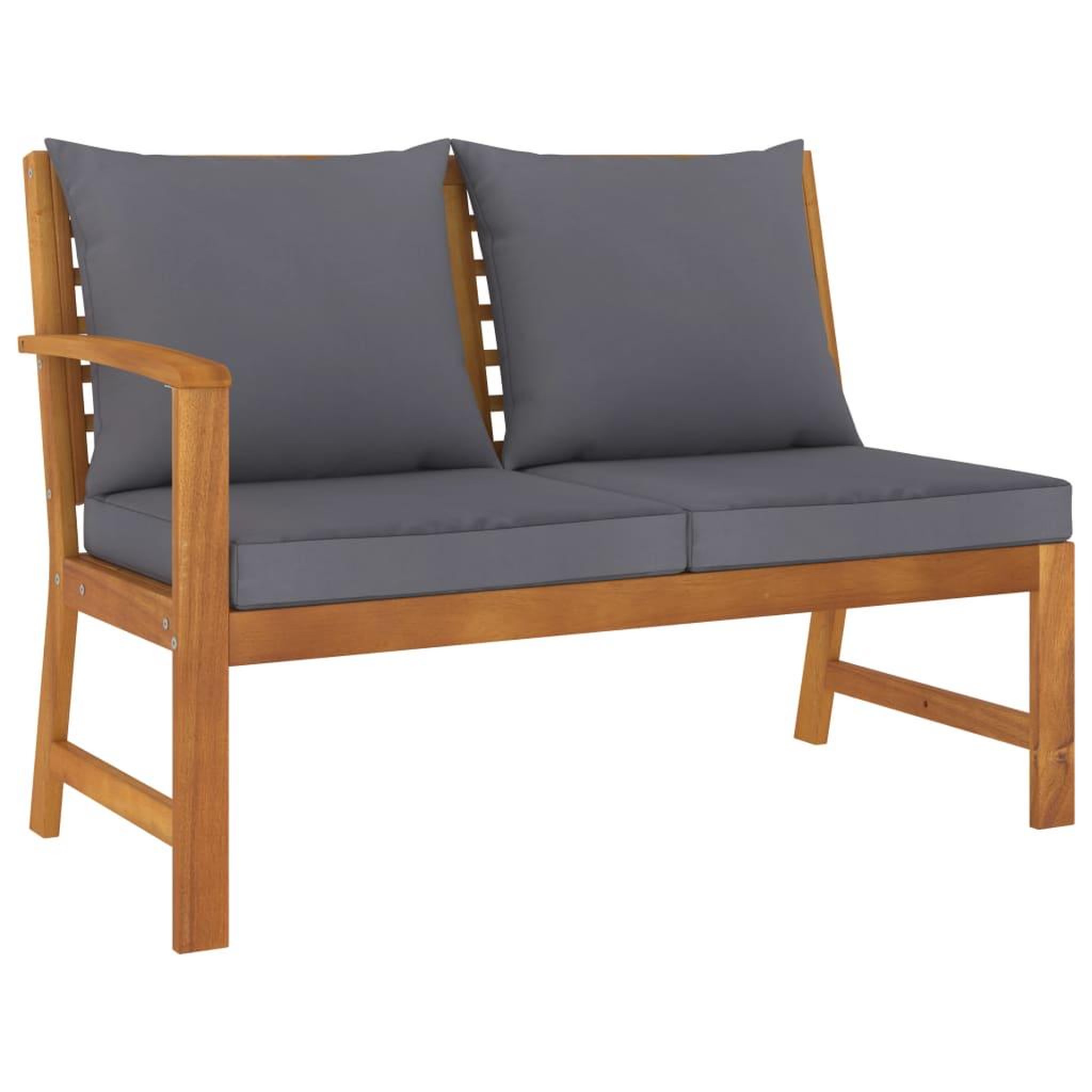 Voir la diapositive 5 : VIDAXL Salon de jardin 6 pcs avec coussin Bois d'acacia solide