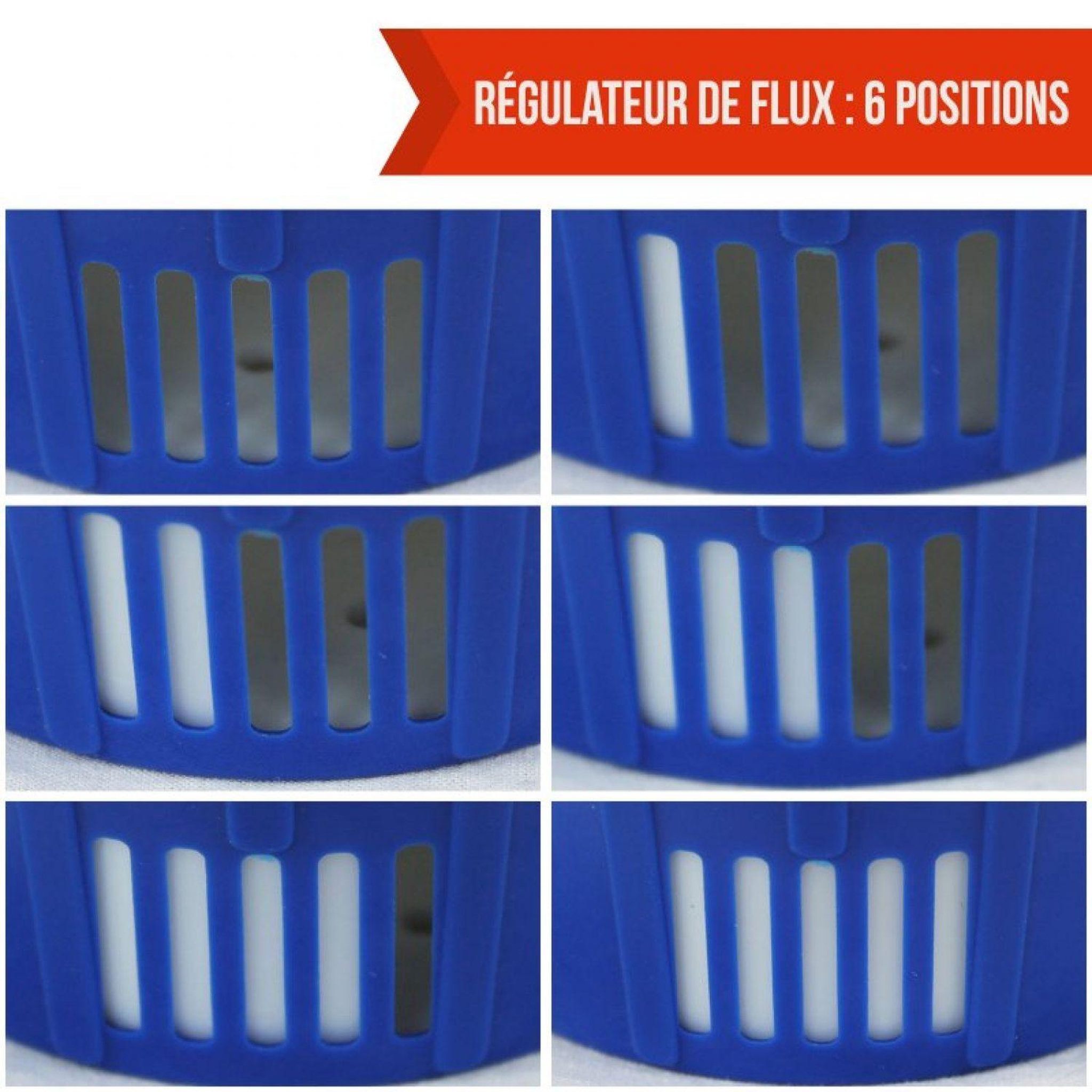 Voir la diapositive 4 : LINXOR Diffuseur de chlore et de brome flottant réglable - 13, 17.5 ou 22 cm