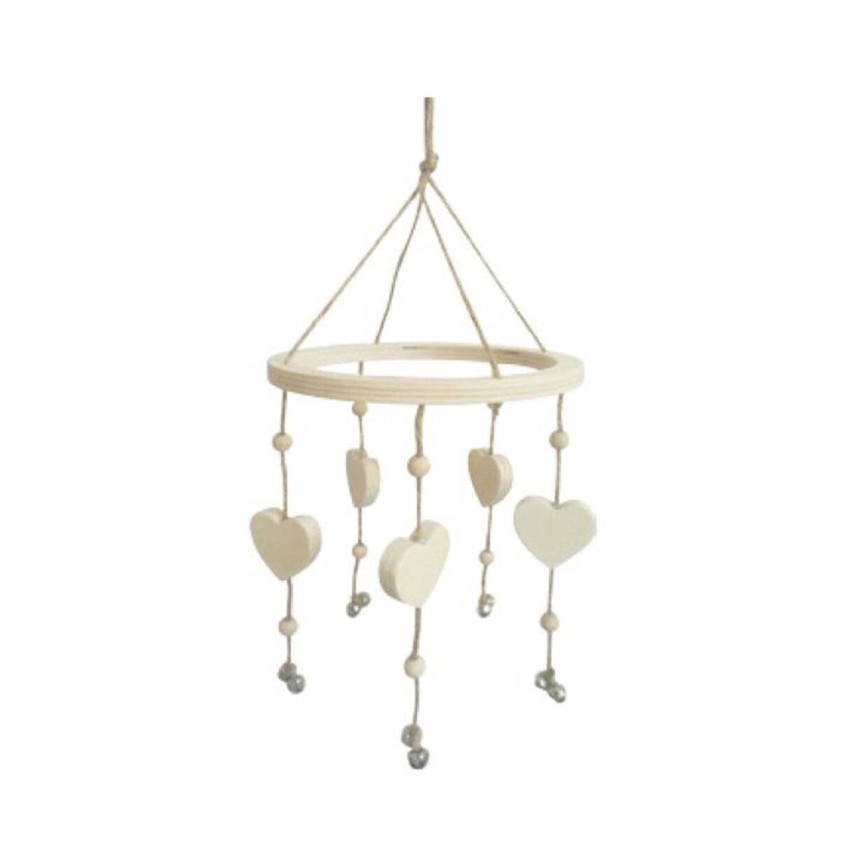 Paris Prix Mobile à Construire en Bois  Cœurs  15cm Naturel