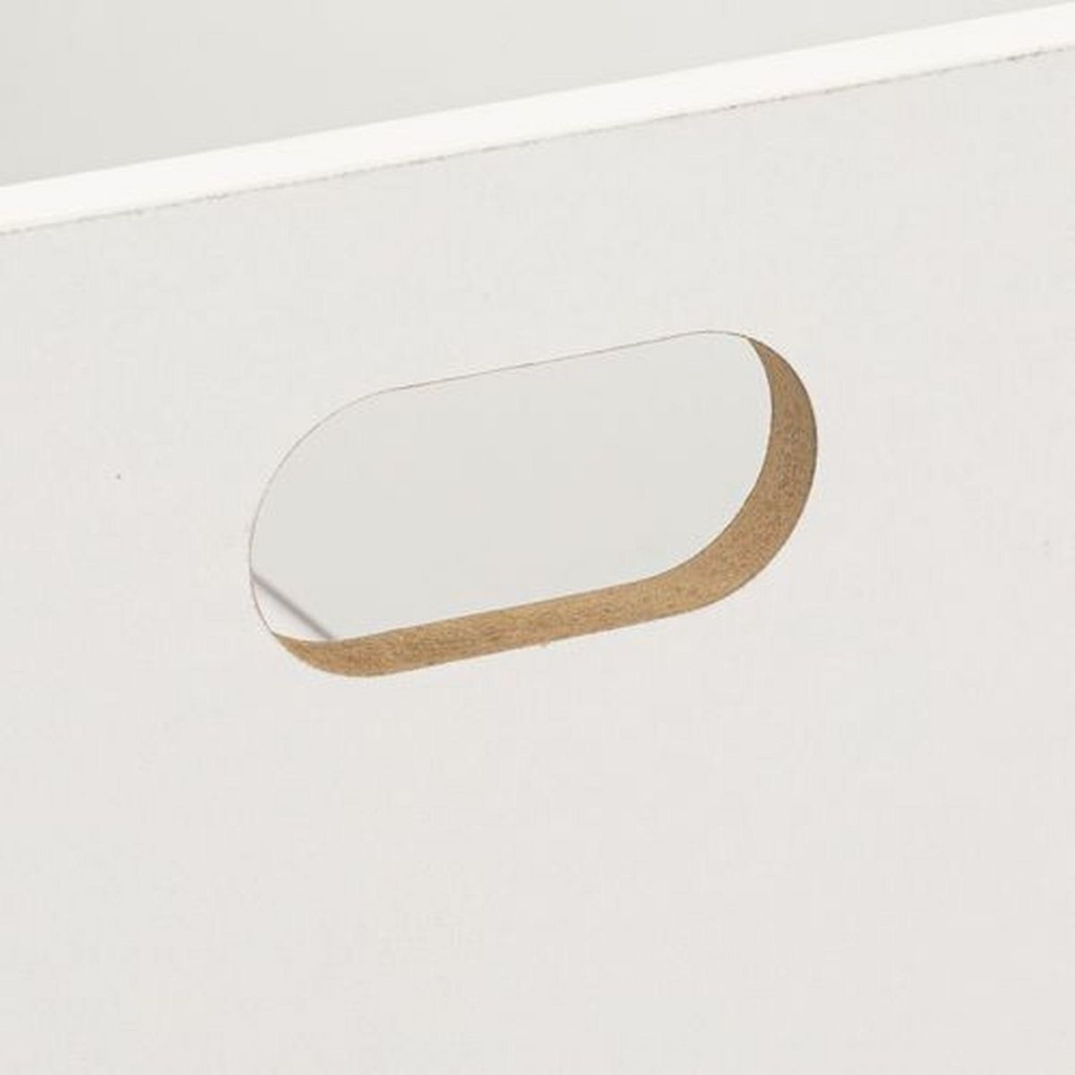 TOILINUX Lot de 2 Boîtes de rangement rectangulaire en MDF