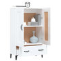 Voir la diapositive 4 : VIDAXL Buffet Blanc brillant 70x31x115 cm Bois d'ingenierie