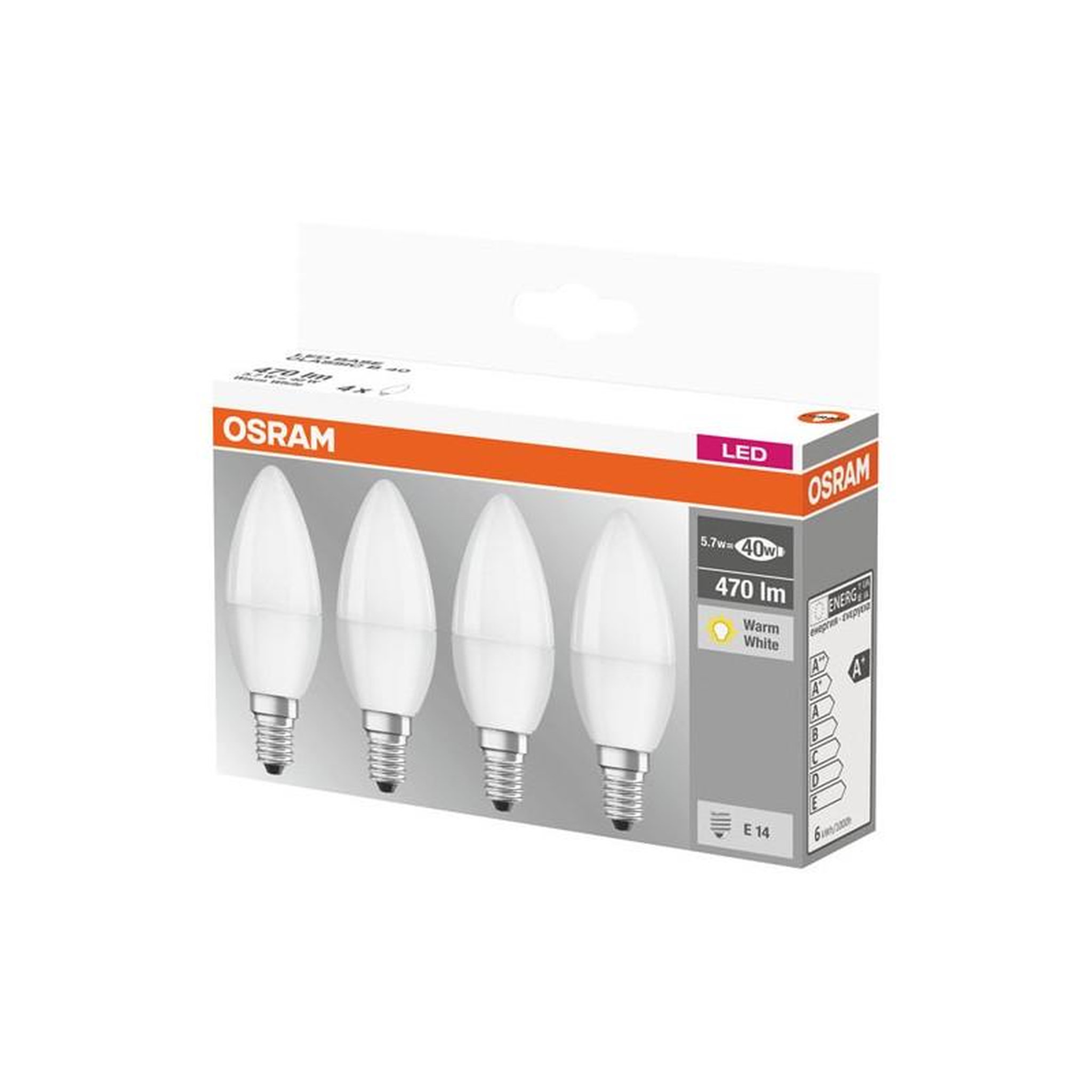 Osram LED FLA DEP.A/RADIA.5W E14 CHD  BT4 OSRAM - 4058075819474