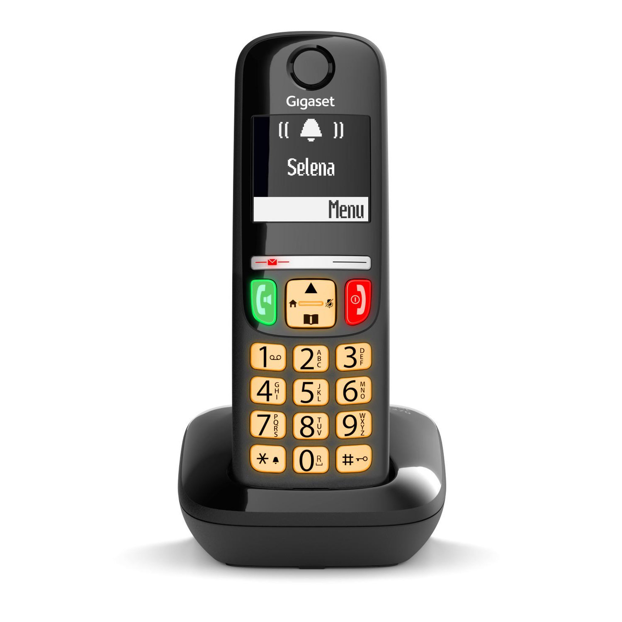 Voir la diapositive 3 : GIGASET Téléphone DECT Gigaset E270 avec identification de l'appelant Noir