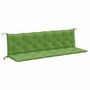 Voir la diapositive 2 : VIDAXL Coussins de banc de jardin lot de 2 vert melange tissu