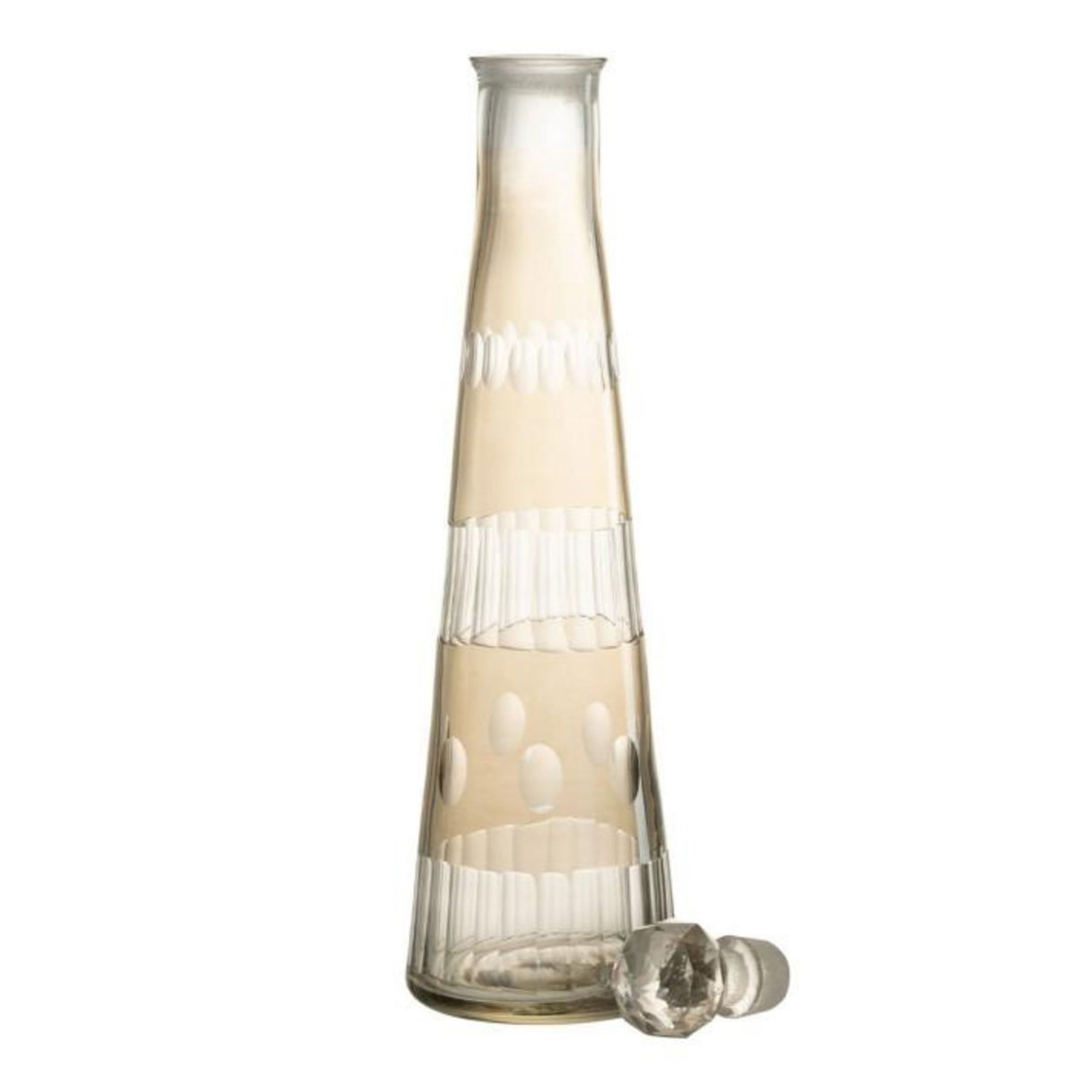 Paris Prix Carafe Design Motifs  Anastasia  36cm Greige