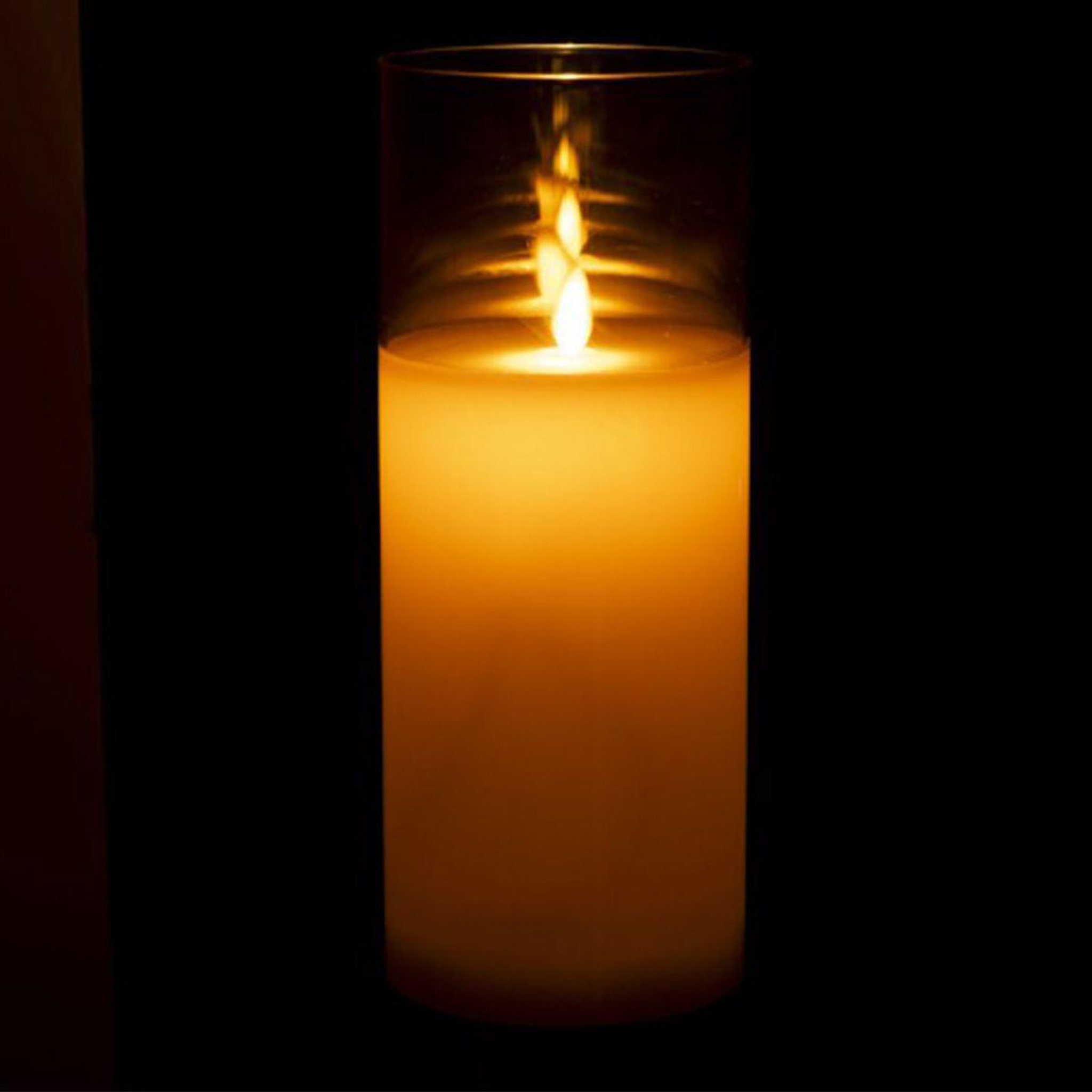 Voir la diapositive 3 : J-LINE Lampe à poser en verre led  bright  25cm or