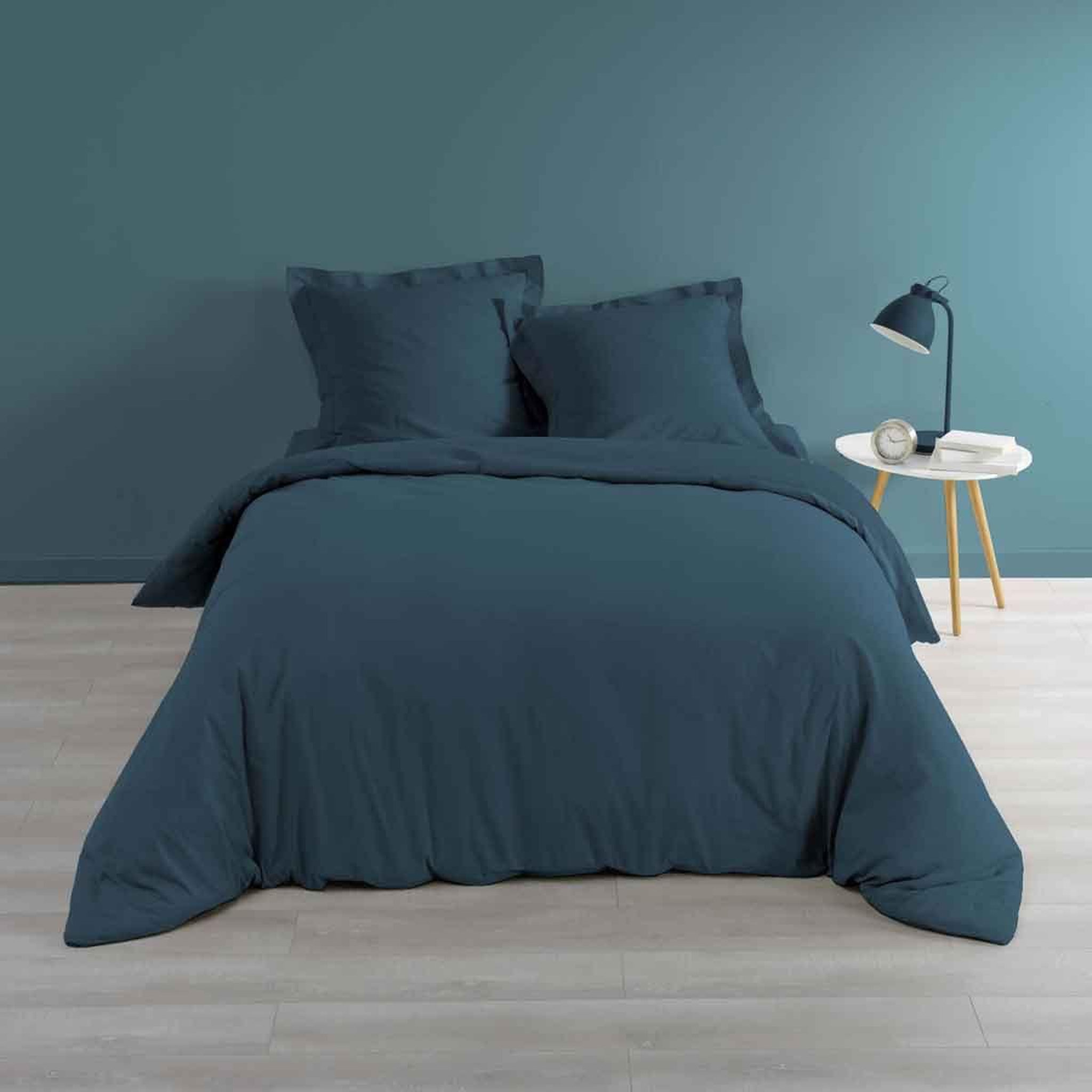 Douceur d'Intérieur Housse de couette  percaline  240x220cm bleu