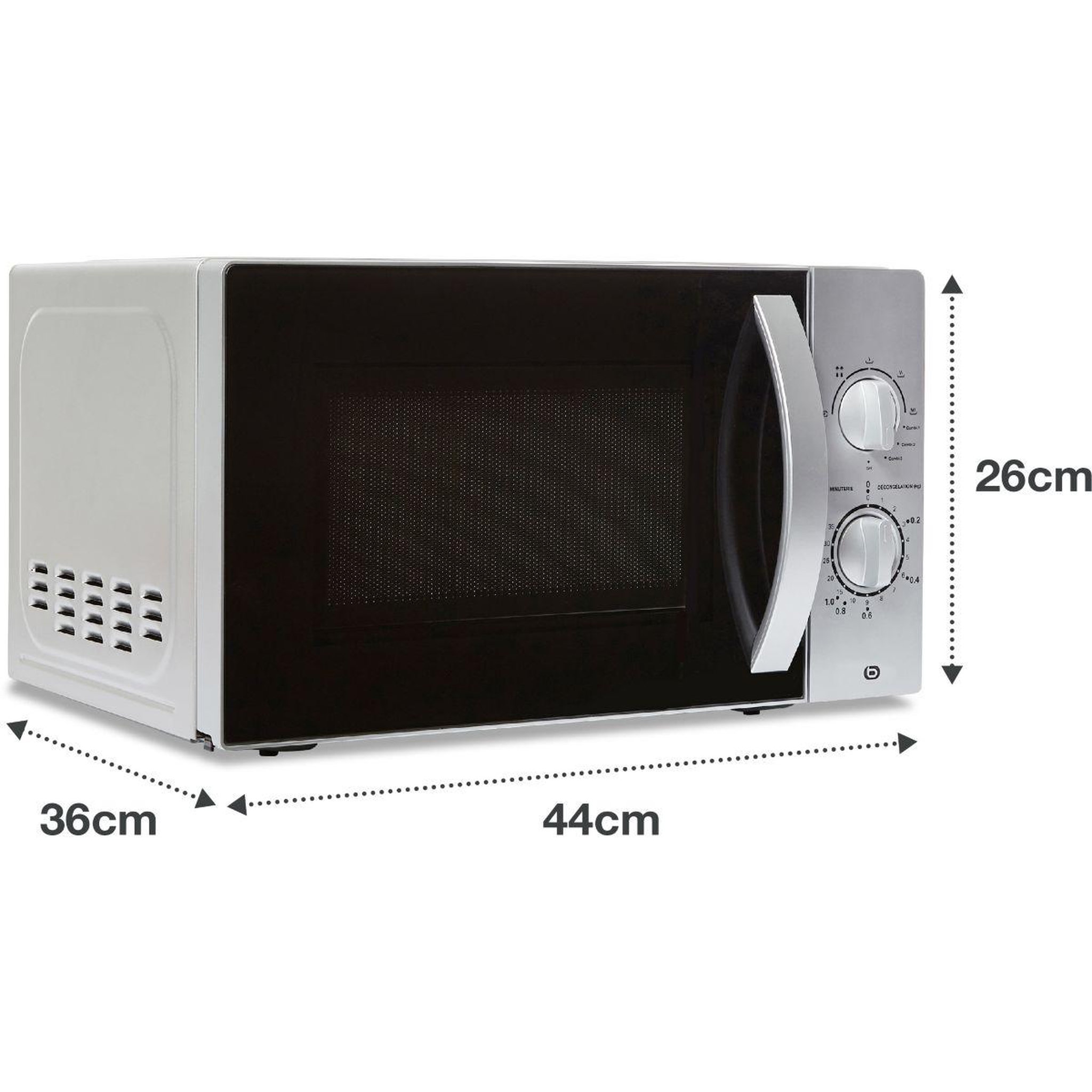 Voir la diapositive 4 : ESSENTIEL B Micro ondes grill EG204s Titane