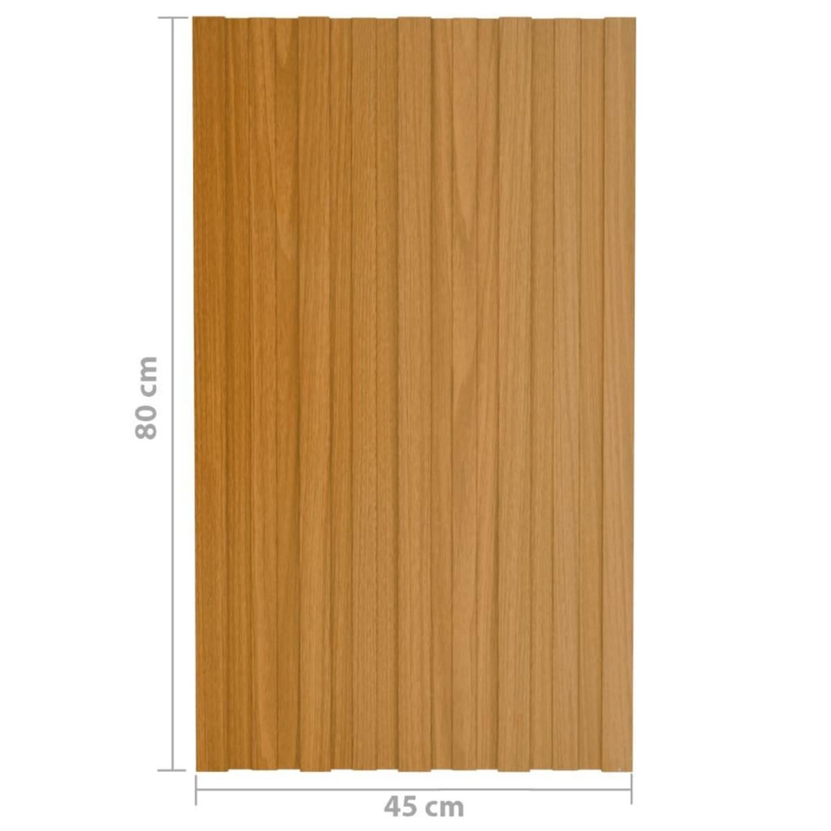 VIDAXL Panneaux de toiture 36 pcs acier galvanise naturel 80x45 cm