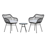 Paris Prix Salon de Jardin  Viga  81cm Noir