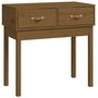 Voir la diapositive 2 : VIDAXL Table console Marron miel 76,5x40x75 cm Bois massif de pin