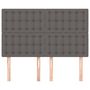 Voir la diapositive 3 : VIDAXL Tetes de lit 4 pcs Gris 72x5x78/88 cm Similicuir