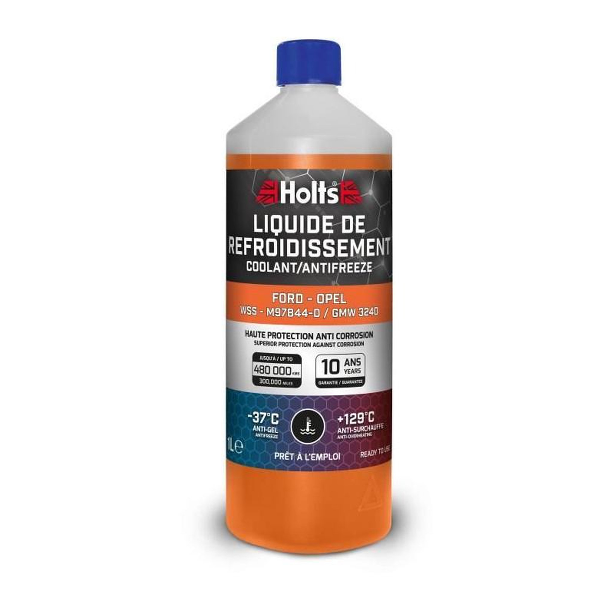HOLTS Liquide de Refroidissement - HOLTS - HAFR0009B - Dédié Ford / Opel WSS - M97B44-D / GMW 3240 1L