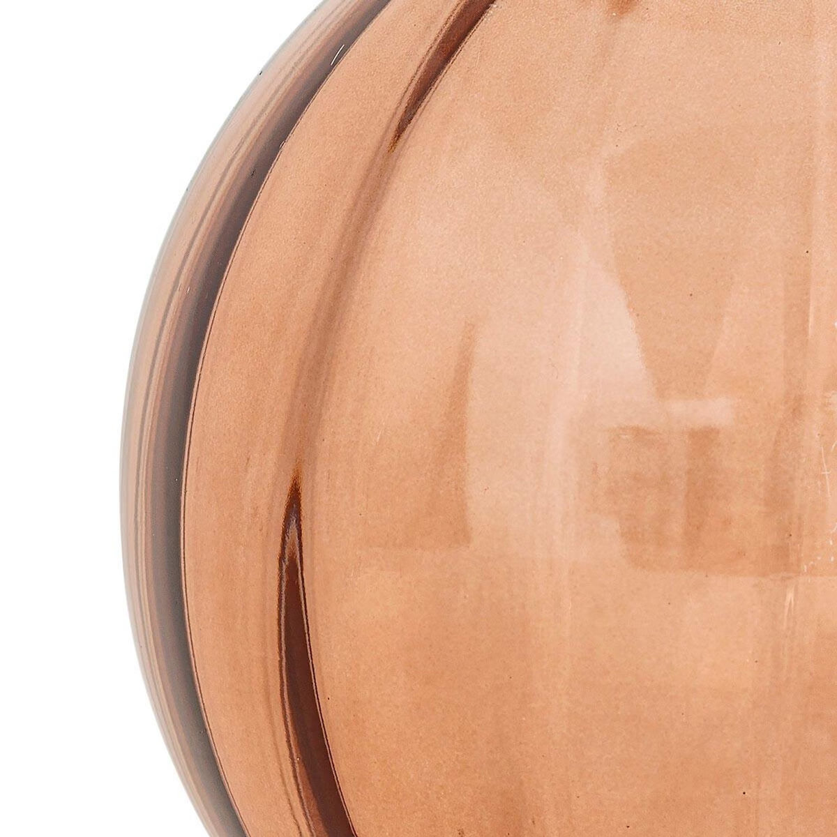 ATMOSPHERA Vase Boule en Verre  Alais  22cm Terracotta