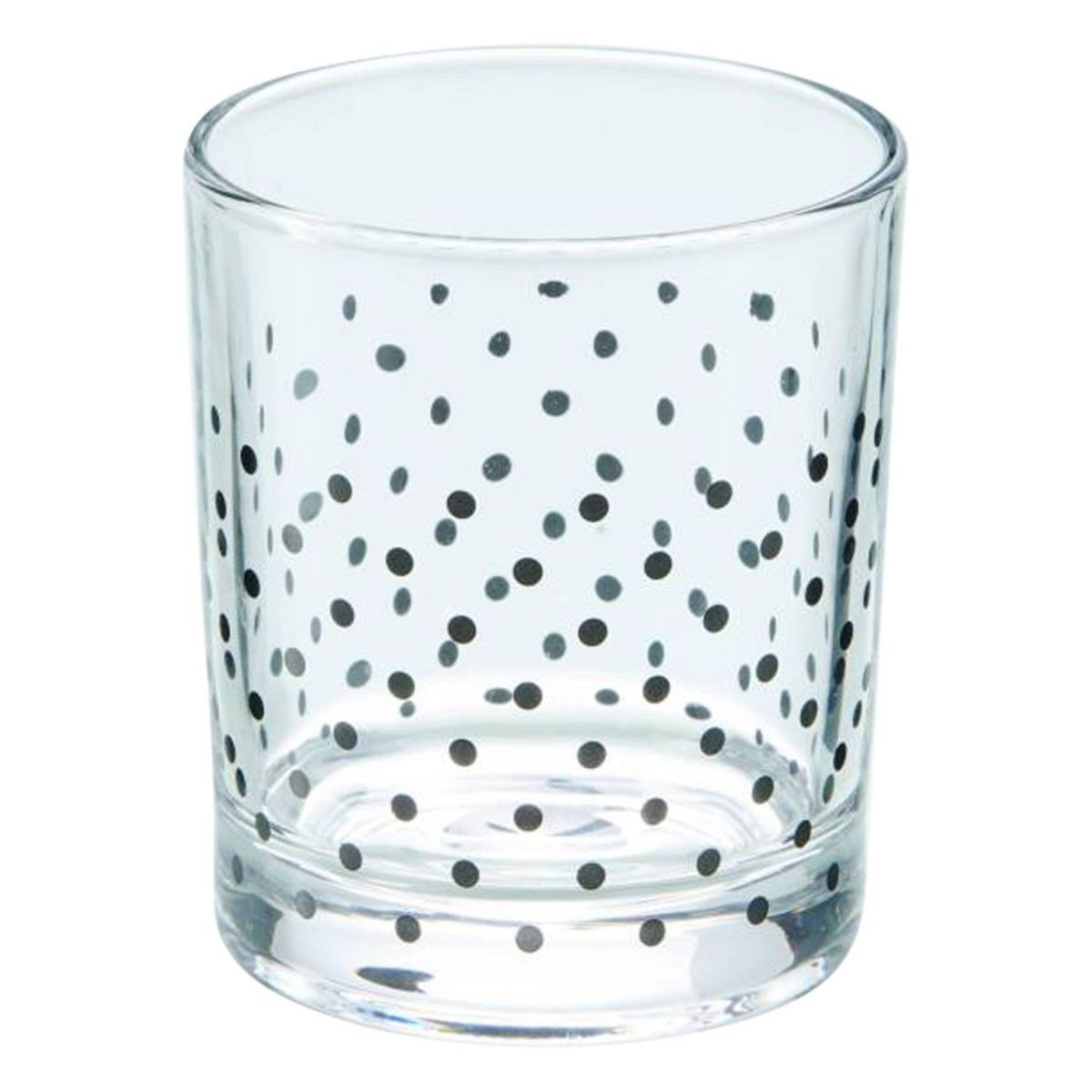 ACTUEL Lot de 6 gobelets 19cl à pois noir