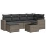 Voir la diapositive 2 : VIDAXL Salon de jardin avec coussins 7 pcs gris resine tressee
