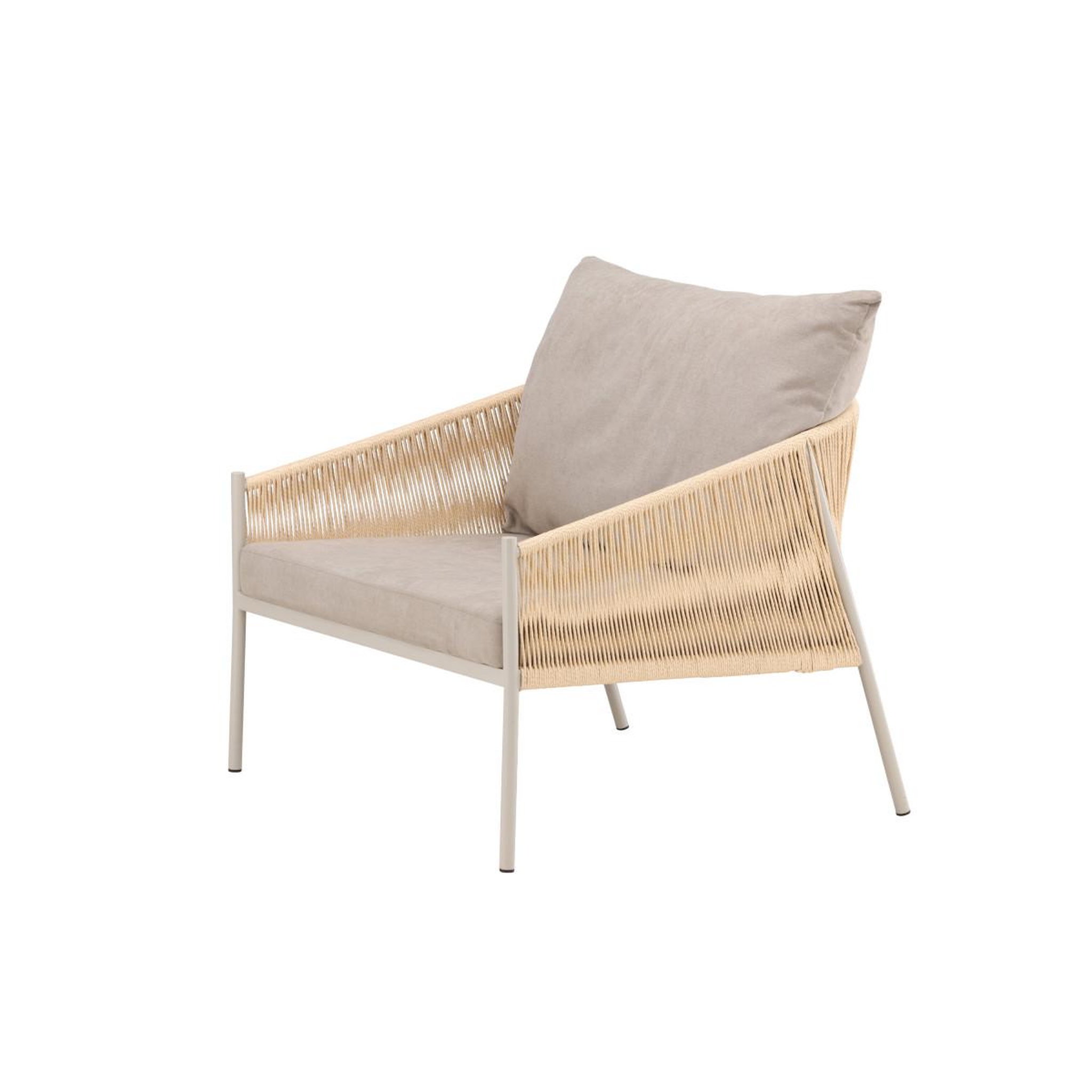 Voir la diapositive 4 : Paris Prix Fauteuil lounge  louie  98cm beige