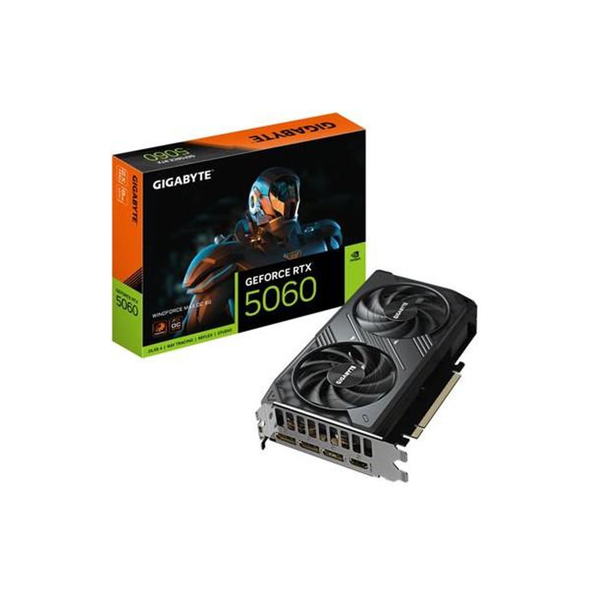 Gigabyte Carte graphique Gigabyte™ Nvidia GeForce RTX 5060 WINDFORCE MAX OC 8G