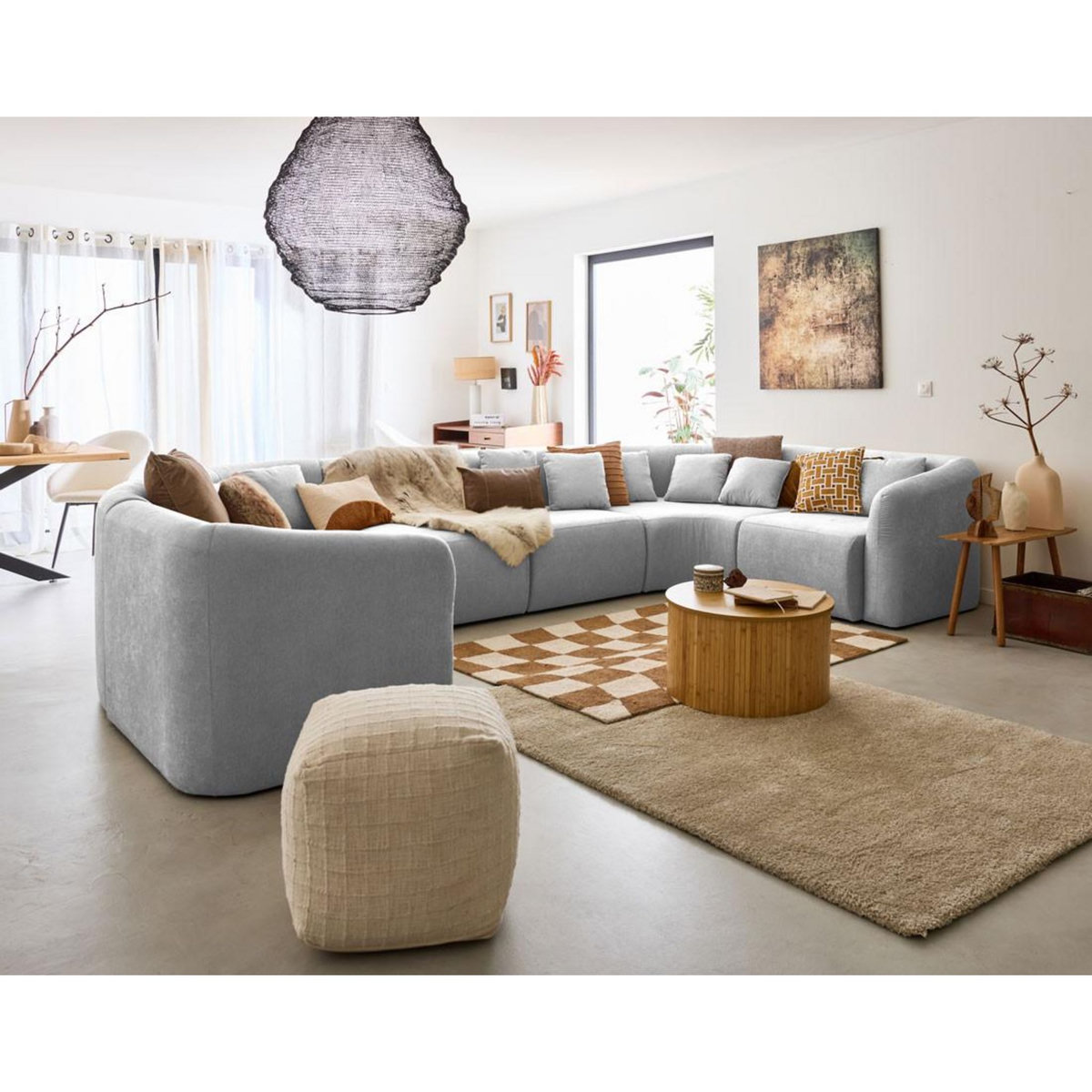 LISA DESIGN Ikare - module d'assise - en tissu