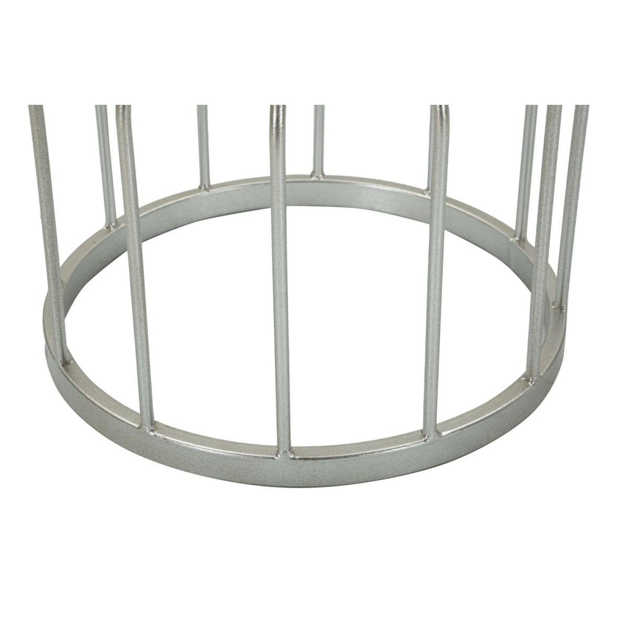 Voir la diapositive 5 : Paris Prix Table d'appoint en marbre  cup  58cm argent