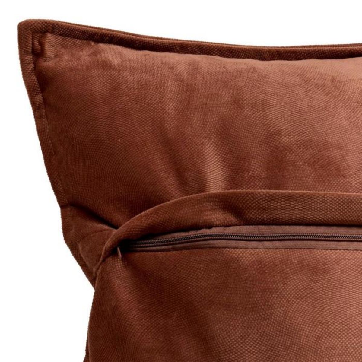 ATMOSPHERA Coussin Déco Uni  Lilou  55x55cm Marron Tonka