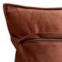 Voir la diapositive 2 : ATMOSPHERA Coussin Déco Uni  Lilou  55x55cm Marron Tonka