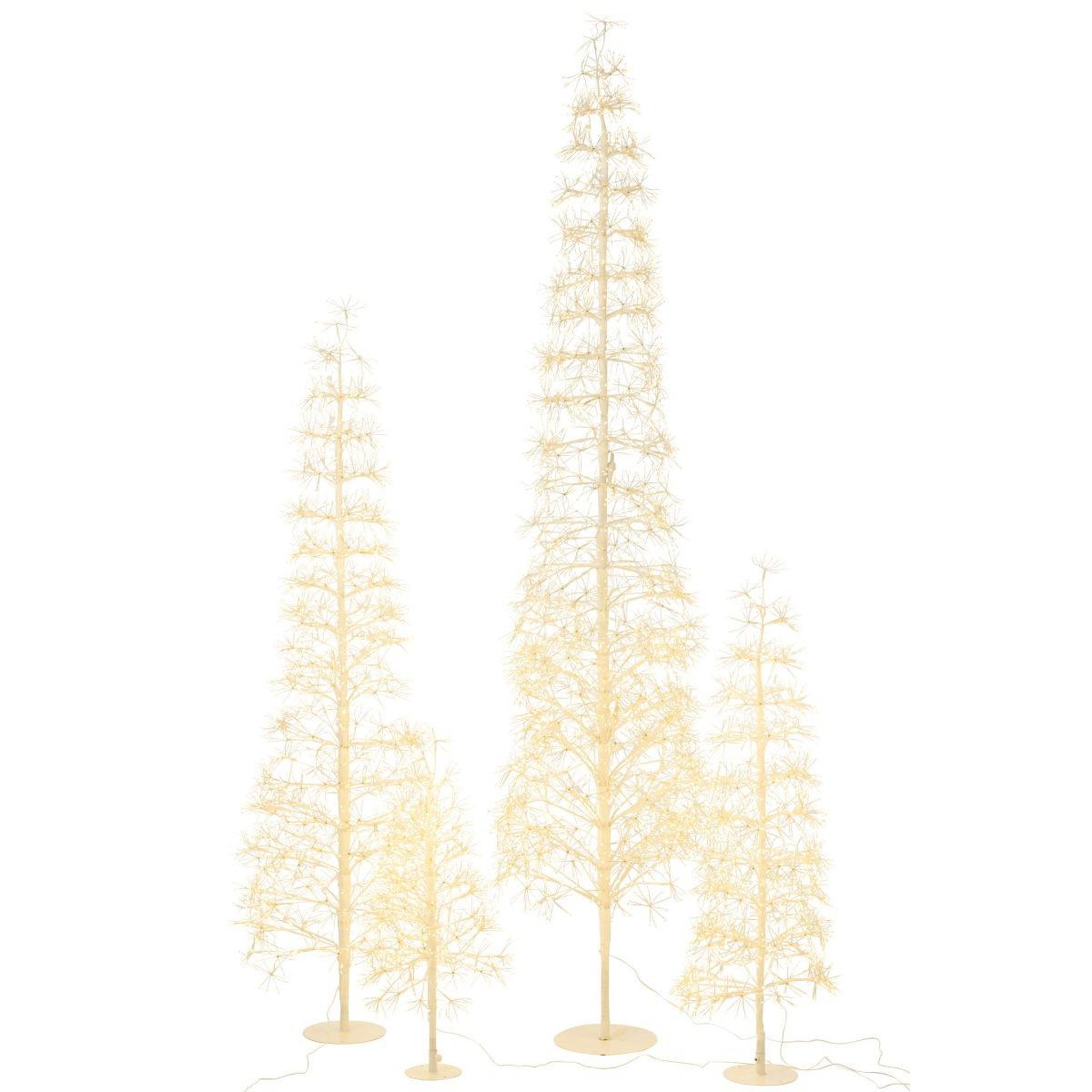 Voir la diapositive 5 : J-LINE Sapin à led en métal  grady  120cm blanc
