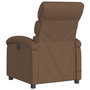 Voir la diapositive 5 : VIDAXL Fauteuil inclinable de massage electrique marron tissu