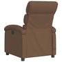Voir la diapositive 5 : VIDAXL Fauteuil inclinable de massage electrique marron tissu