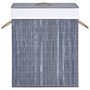 Voir la diapositive 4 : VIDAXL Panier a linge avec 2 sections bambou gris 100 L