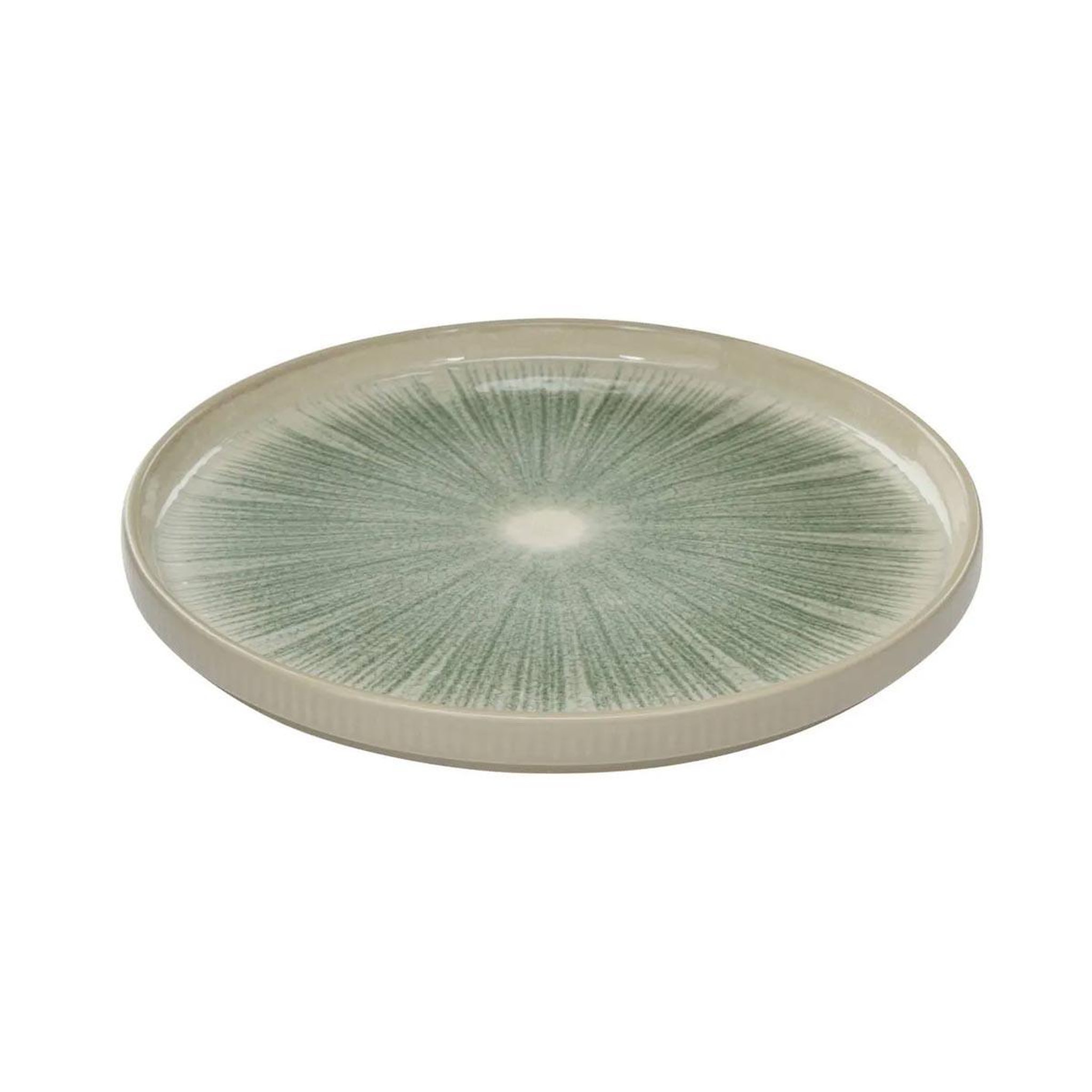 Voir la diapositive 2 : SECRET DE GOURMET Lot de 6 assiettes à dessert  eva  21cm vert