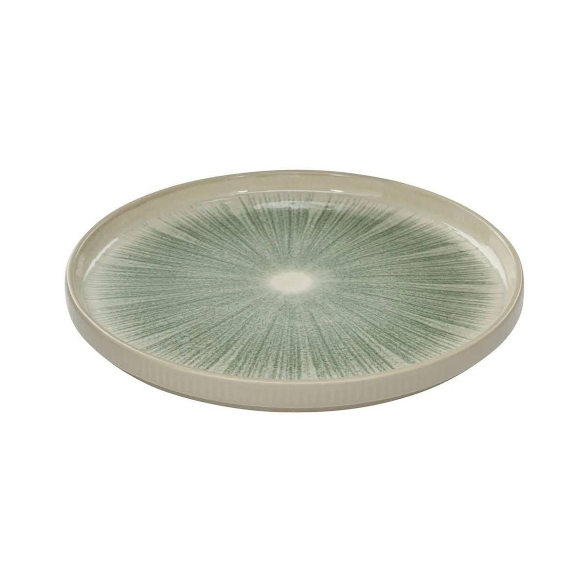 SECRET DE GOURMET Lot de 6 Assiettes à Dessert  Eva  21cm Vert