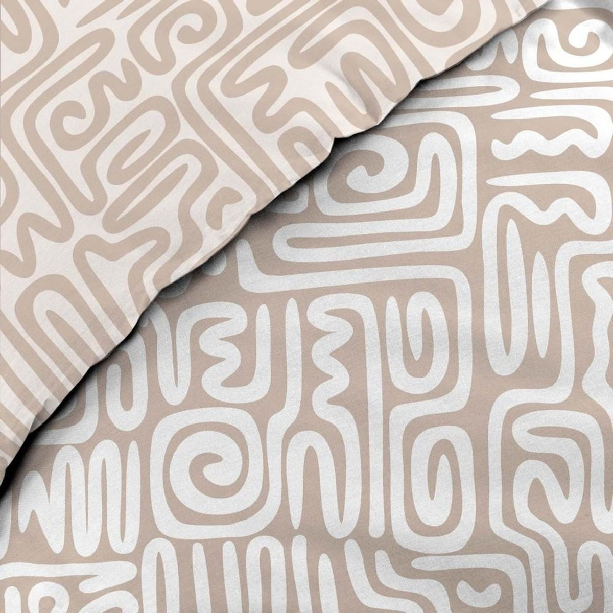 Douceur d'Intérieur Housse de couette 240x220 + 2 taies 100% coton