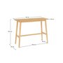 Voir la diapositive 4 : Rendez vous déco Table de bar rectangulaire 4 personnes en bois clair naturel 120 cm - Buvette