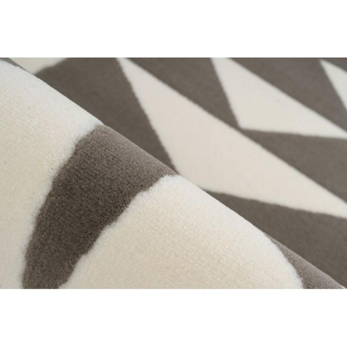 Paris Prix Tapis Rond à Poils Courts  Esperanto IX  Taupe