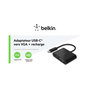 Voir la diapositive 4 : Belkin Adaptateur USB-C/VGA USB-C vers VGA 60W Noir