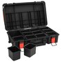 Voir la diapositive 4 : VIDAXL Mallette de transport portable noir 56,5x34x16 cm PP