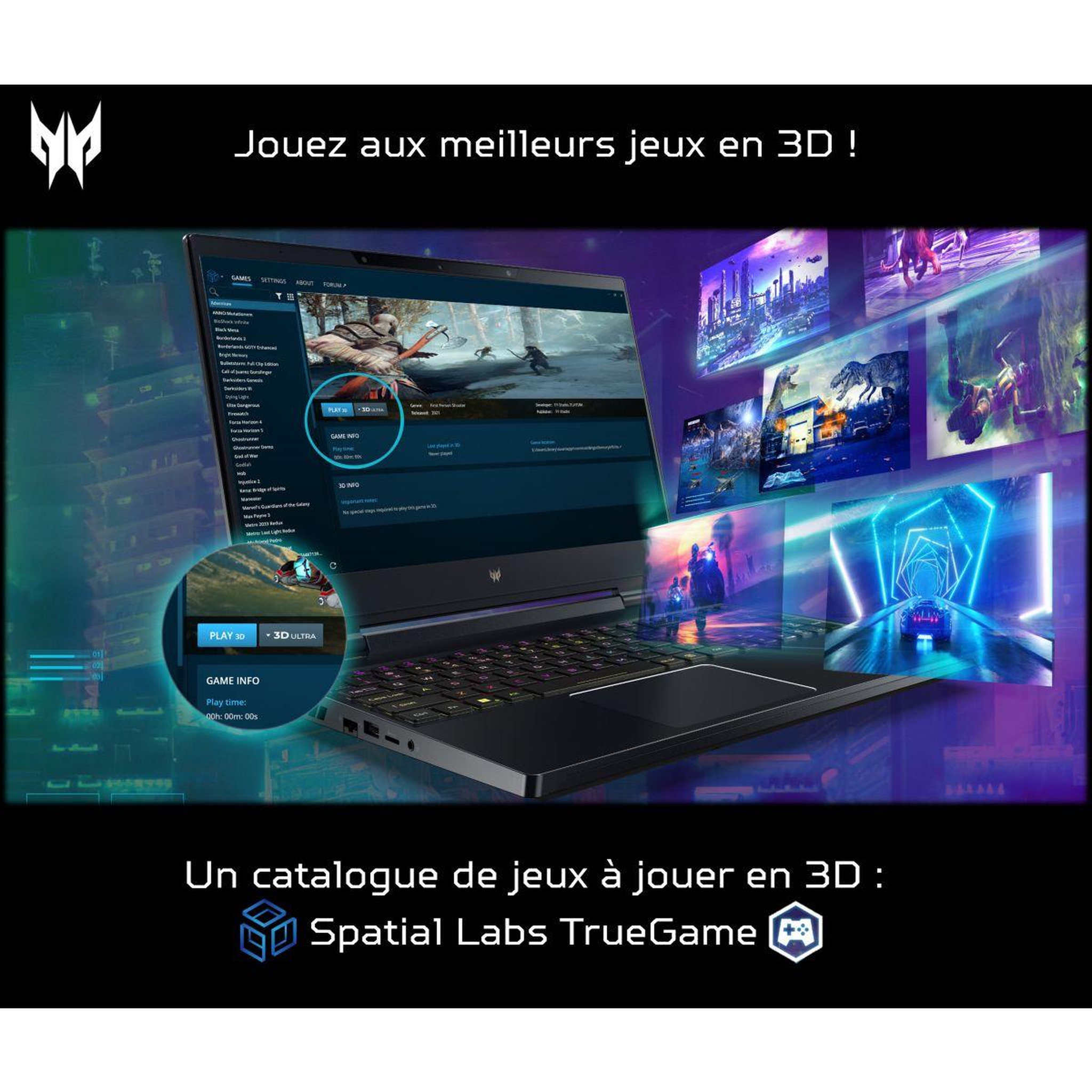 Voir la diapositive 4 : ACER PC Gamer Predator Helios 3D 15 PH3D15-71-93F4