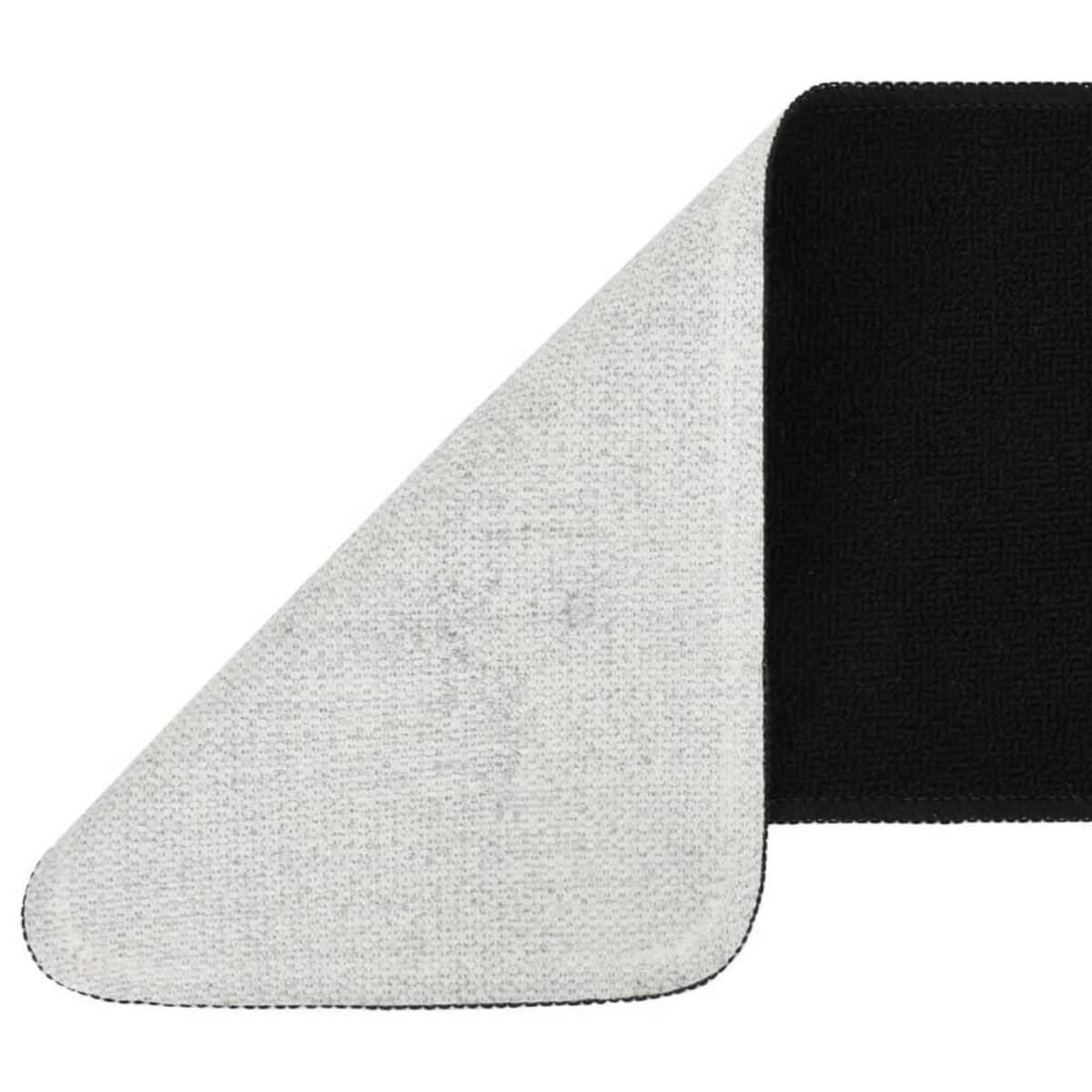 VIDAXL Tapis d'escalier antiderapants 15pcs 60x25cm Noir Rectangulaire