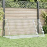 VIDAXL Clapier argente 200x105x91 cm acier galvanise