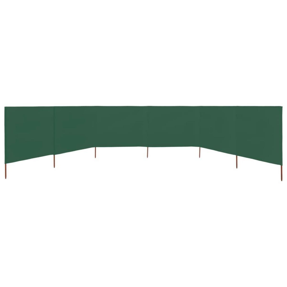 VIDAXL Paravent 6 panneaux Tissu 800 x 80 cm Vert