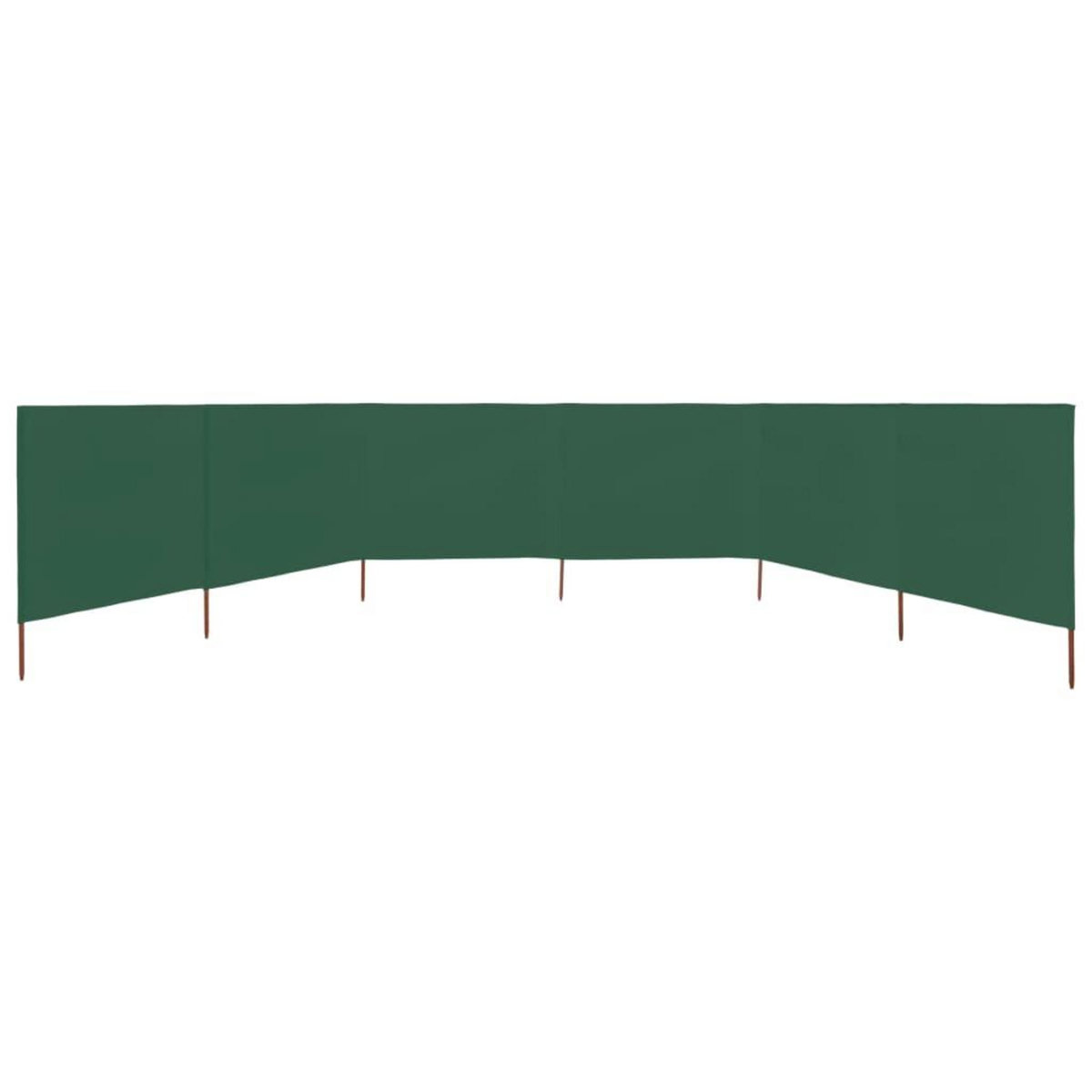 VIDAXL Paravent 6 panneaux Tissu 800 x 80 cm Vert