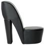 Voir la diapositive 2 : VIDAXL Chaise en forme de chaussure a talon haut noir similicuir