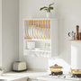 Voir la diapositive 2 : SOBUY Égouttoir à Assiettes Mural Blanc 64x24x71cm KCR09-W