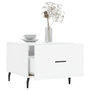 Voir la diapositive 4 : VIDAXL Table basse blanc brillant 50x50x40 cm bois d'ingenierie
