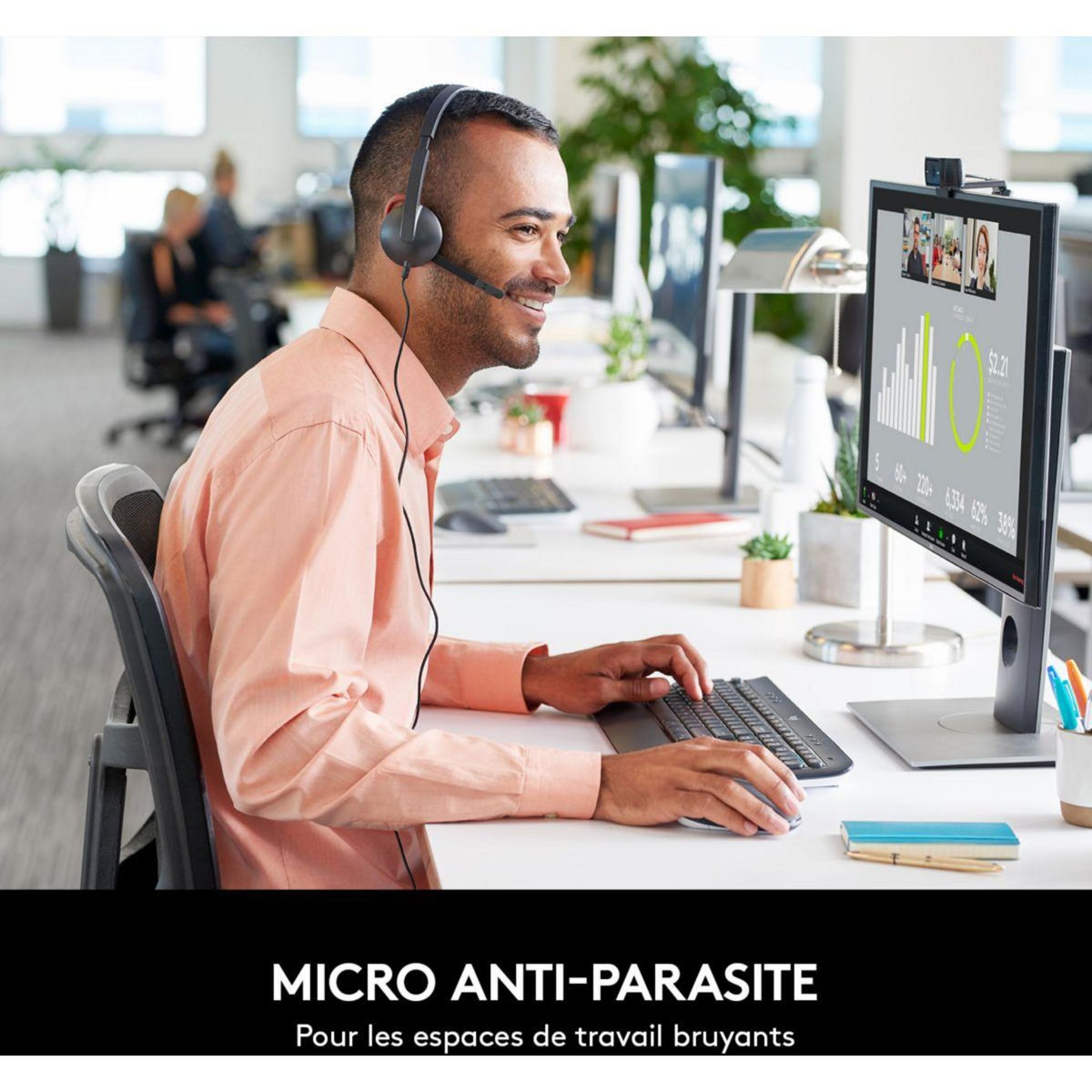 Logitech Micro-casque H340 USB Headset