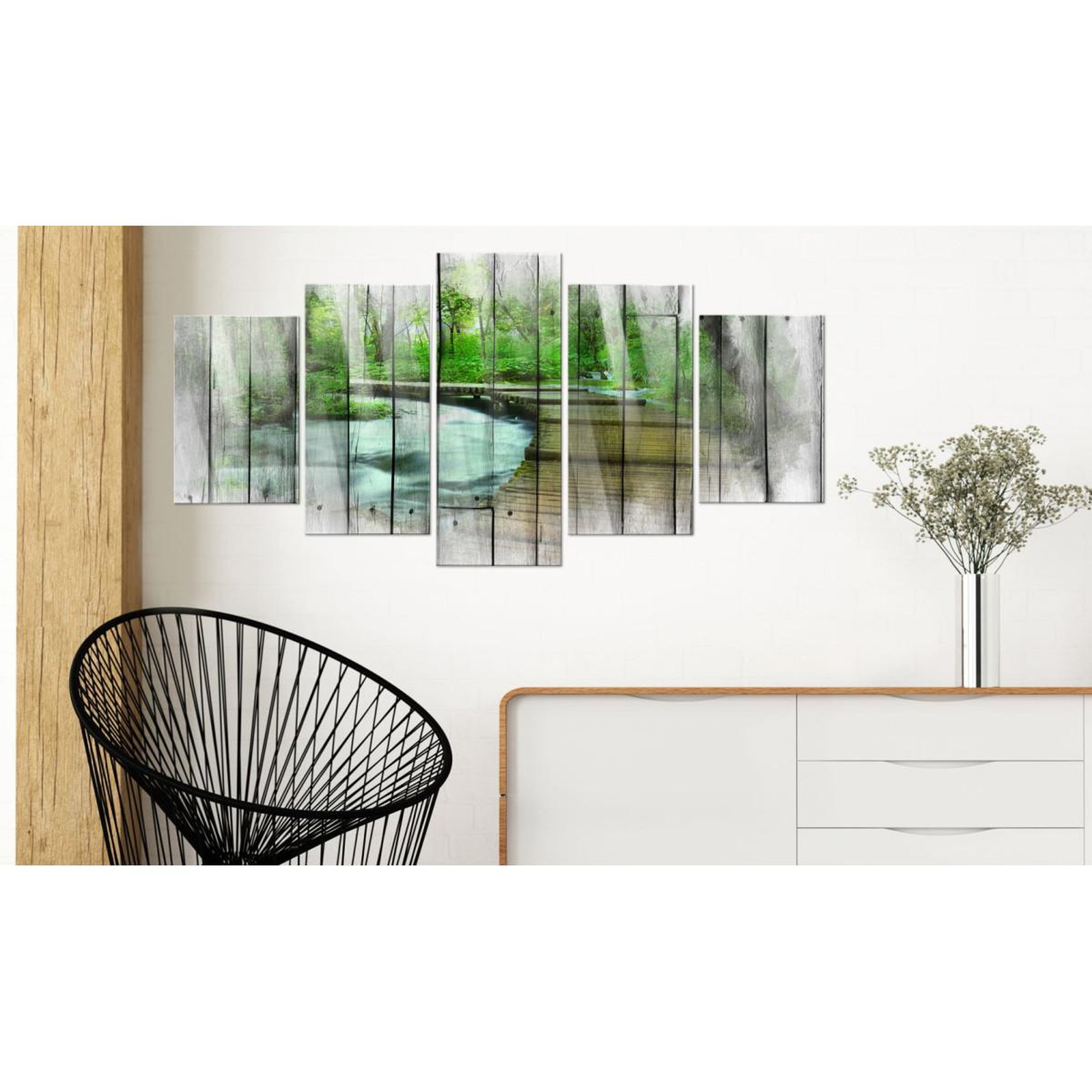 Voir la diapositive 2 : Paris Prix Tableau sur Verre Acrylique  Forest of Secrets