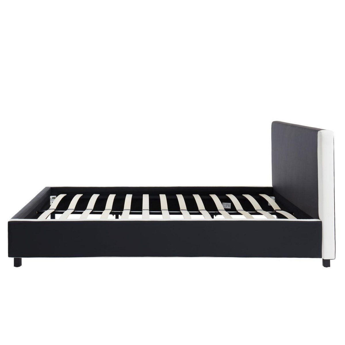 Lit double à LED avec sommier à lattes et tête de lit 160x200cm NEO