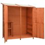 Voir la diapositive 2 : VIDAXL Abri a outils de jardin 136x75x160 cm Bois de sapin massif