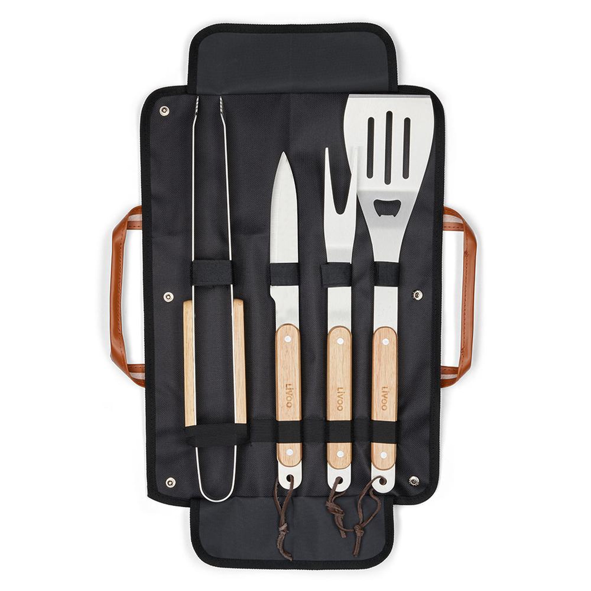 Voir la diapositive 1 : LIVOO Set de 4 accessoires pour barbecue - gs162
